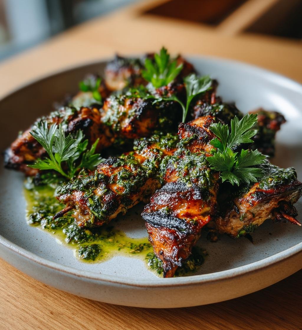 Försommarens grillspett med kyckling och örtsås – Enkel och god middag