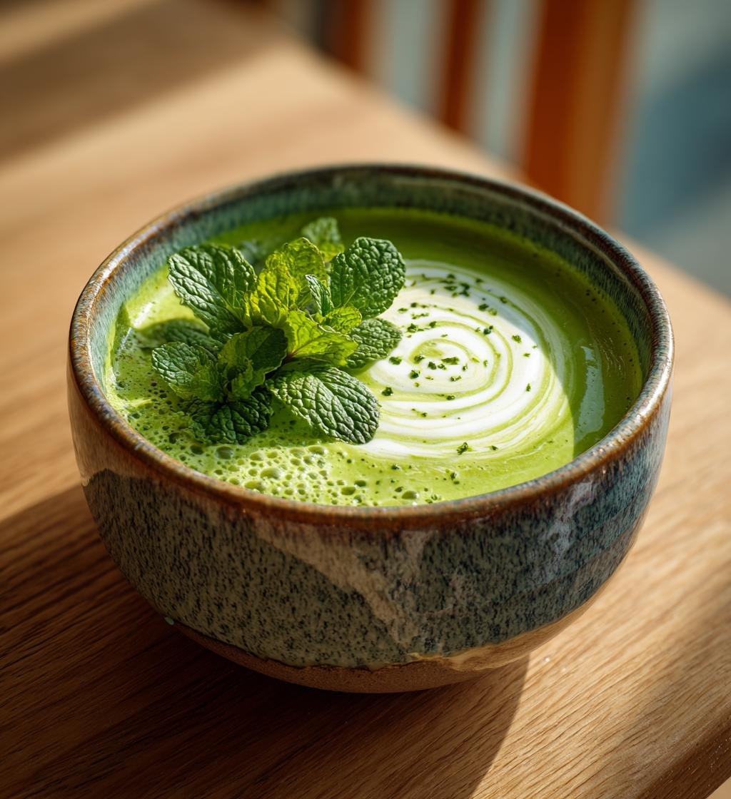 Grön ärtsoppa med mynta och crème fraîche – Enkel och God rätt