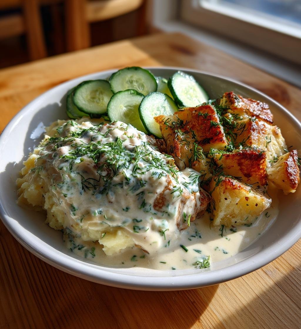 Kalkonstek med gräddsås och pressgurka – En perfekt hemlagad rätt