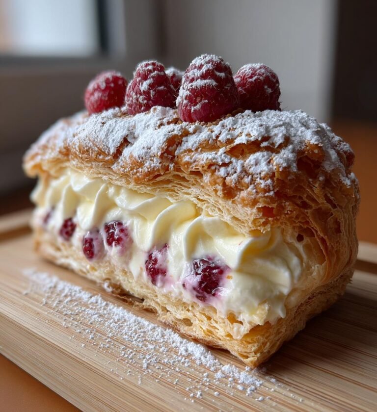 Pistagebakelser med hallon och mascarponekräm