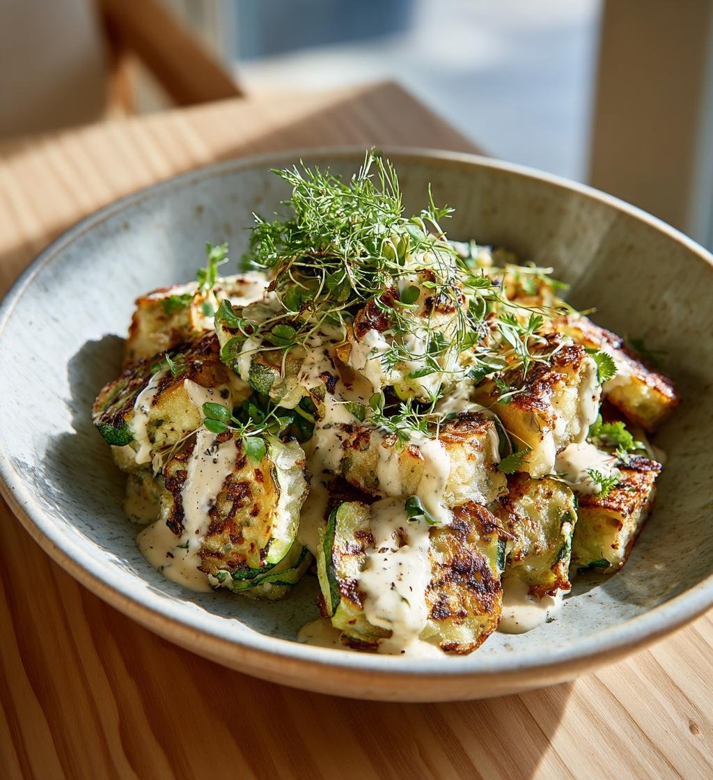 Zucchini- och potatisrösti med krämig ostsås – Enkel och God Mat