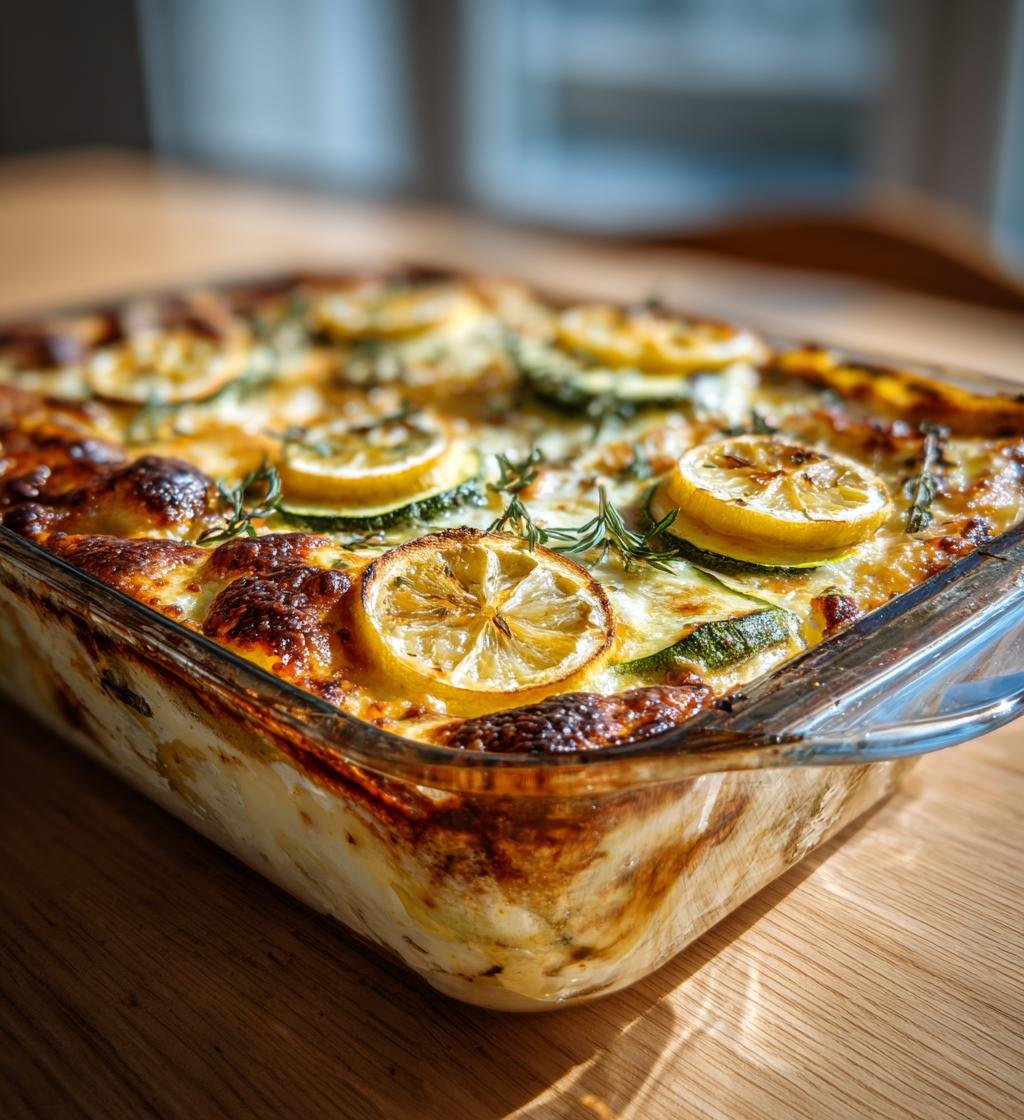 Laxlasagne med zucchini, citron och ricotta – Enkel och God