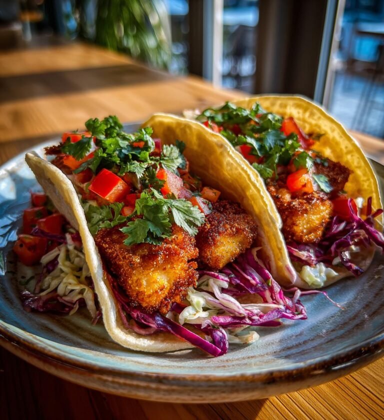 Frasiga schnitzeltacos med kålsallad