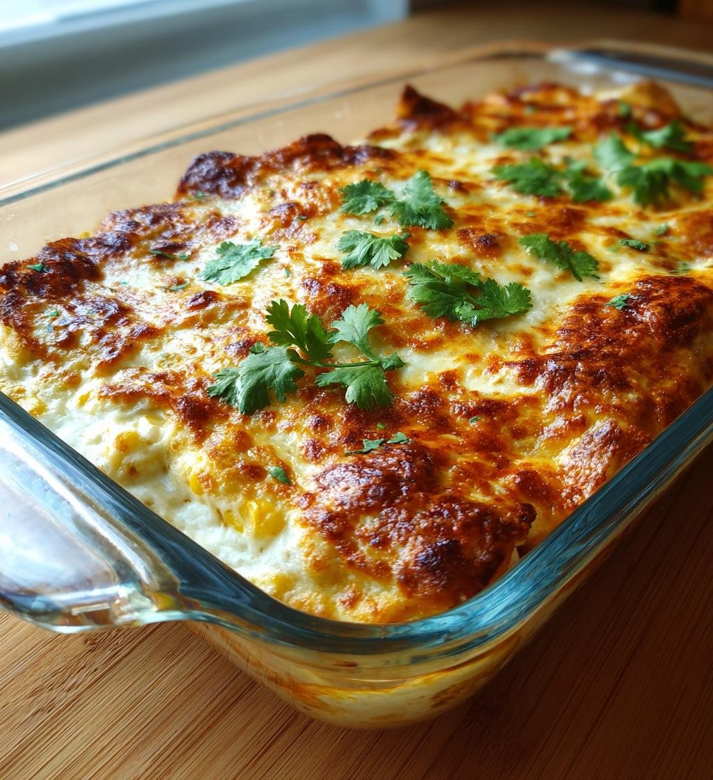 Krämig enchiladagratäng med kyckling och majs – Enkel och God middag