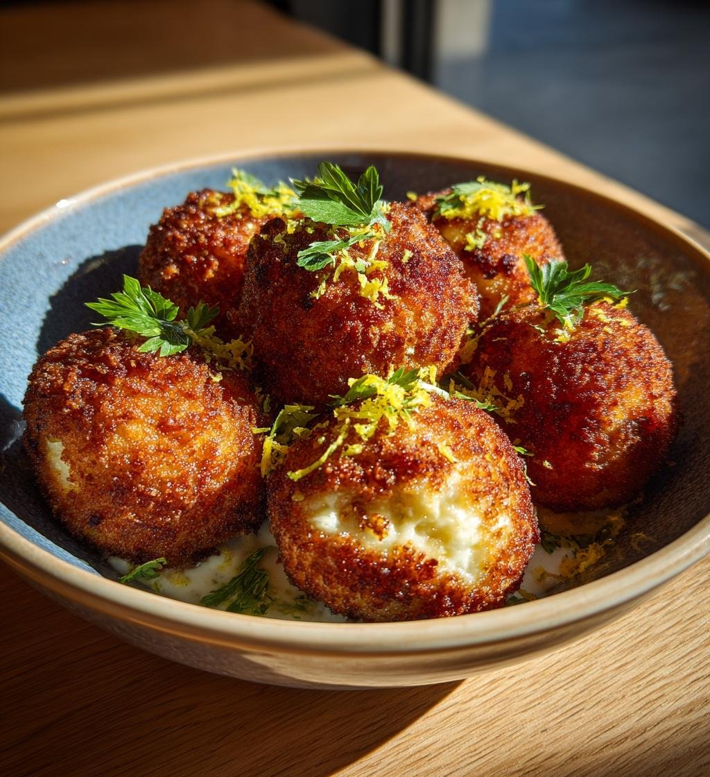 Risottobollar med räkor och mozzarella – Enkel och krämig aptitretare