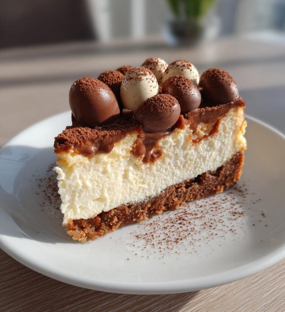 Påskcheesecake med chokladägg och vanilj