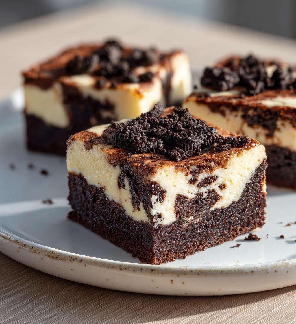 Oreobrownies med cheesecakevirvel – Enkel och God Efterrätt