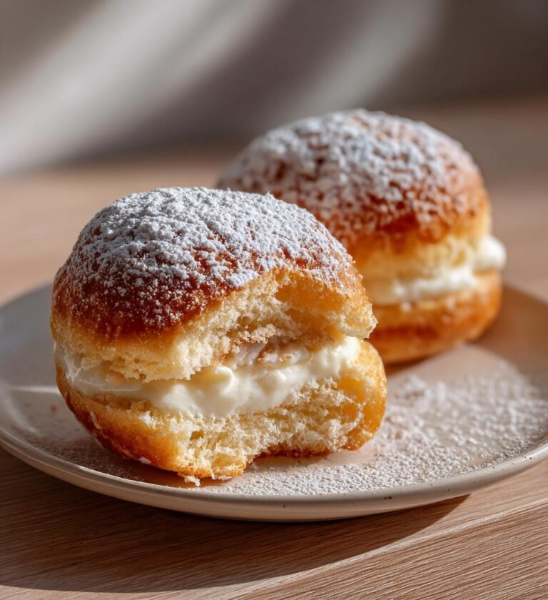 Klassiska semlor med hemgjord mandelmassa