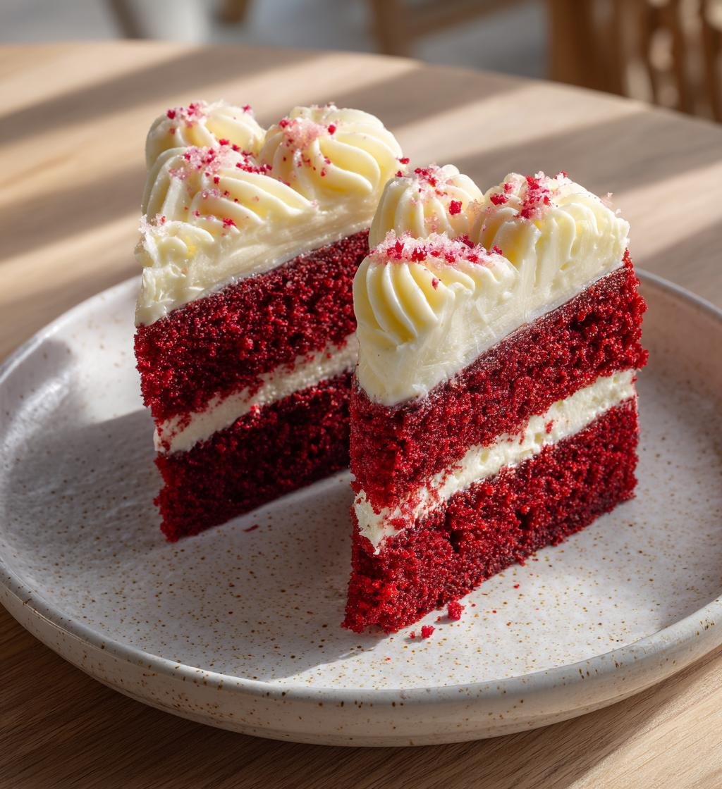 Red velvet-hjärtan med färskostglasyr - Enkel och God Bakning