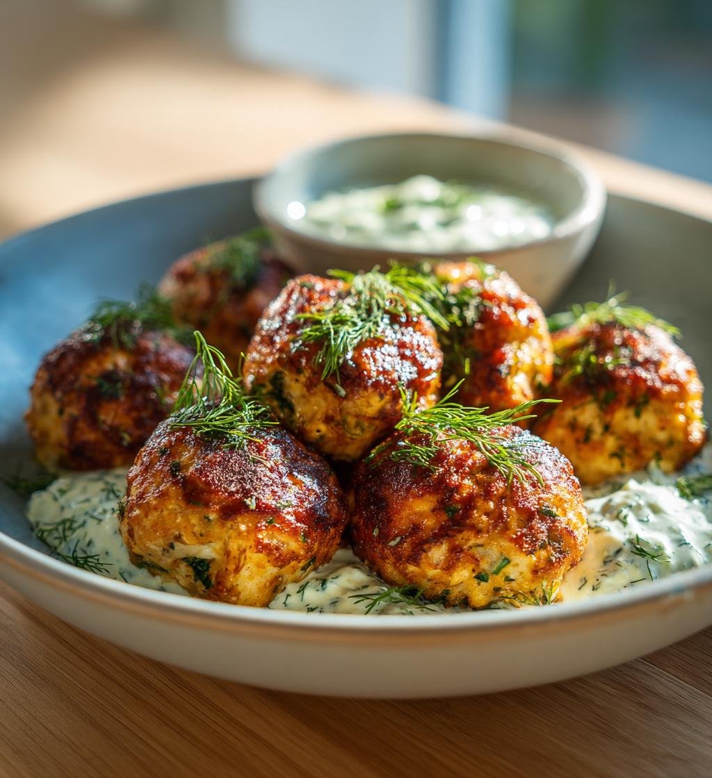 Laxfärsbiffar med kall dillsås – Enkelt och gott recept