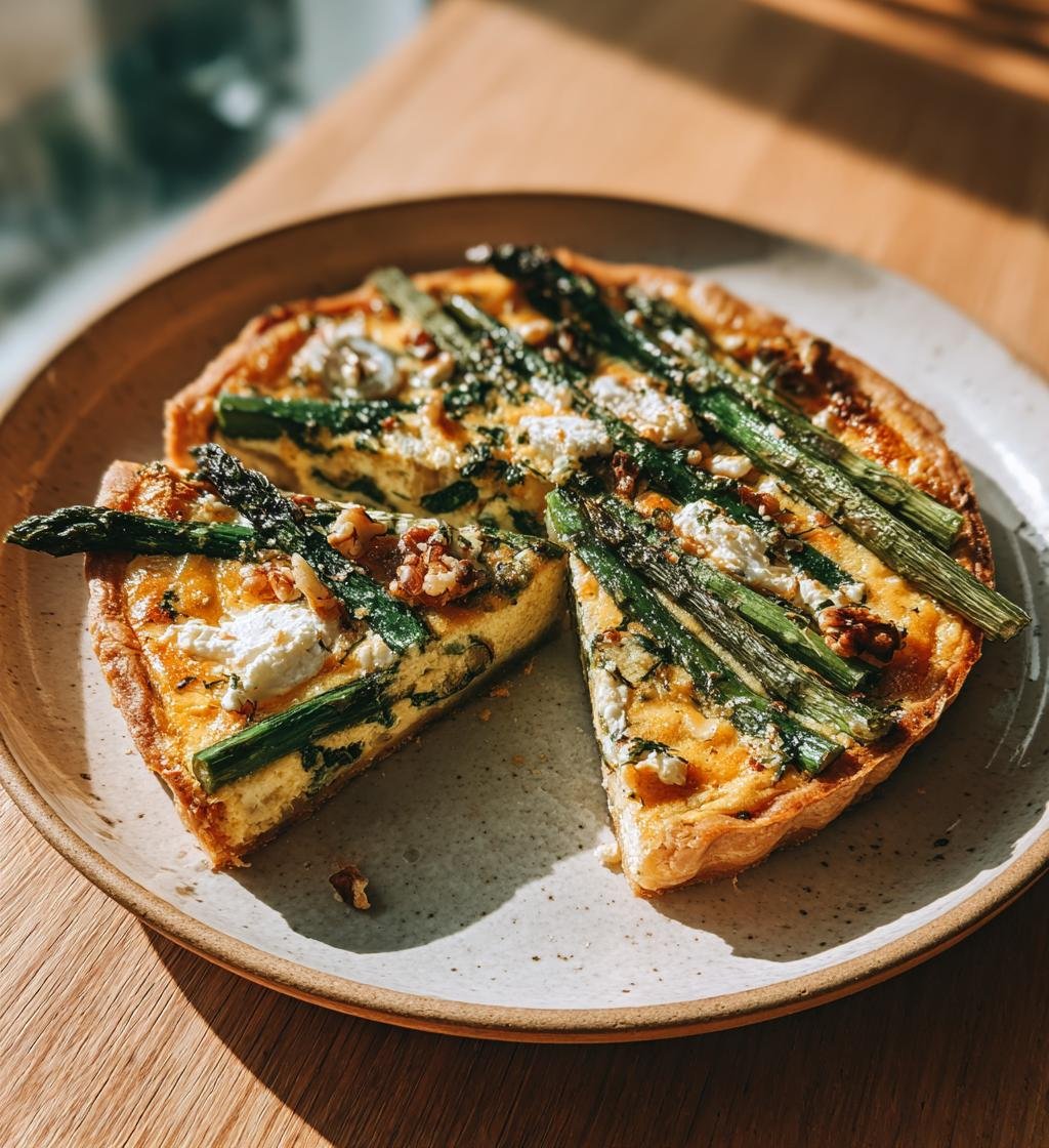 Sparrispaj med chèvre, honung och valnötter – Enkel och God Paj