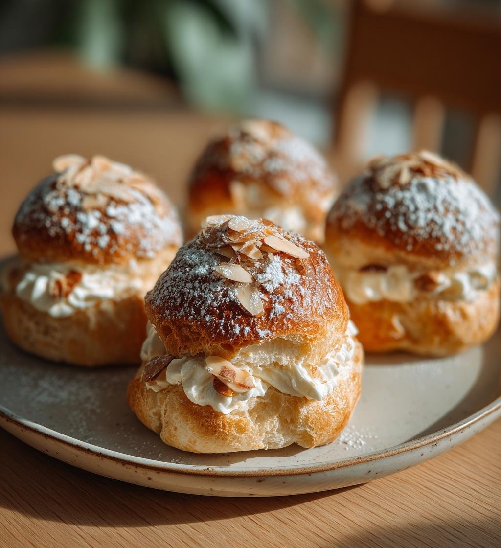 Vaniljkrämsbullar med kardemumma och mandel – Enkelt och Gott