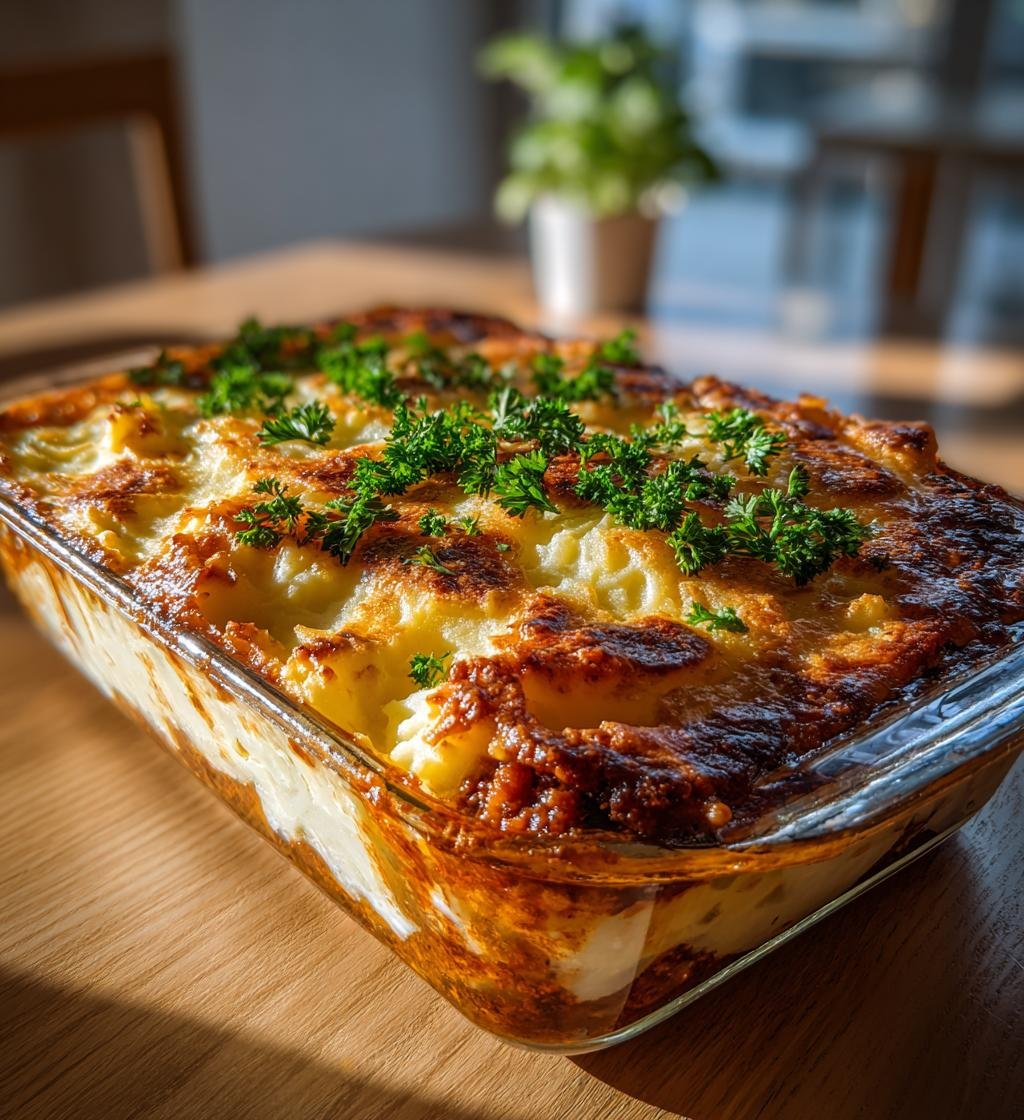 Bolognesepaj med fluffigt potatismoslock – Enkel och God middag - steg för steg