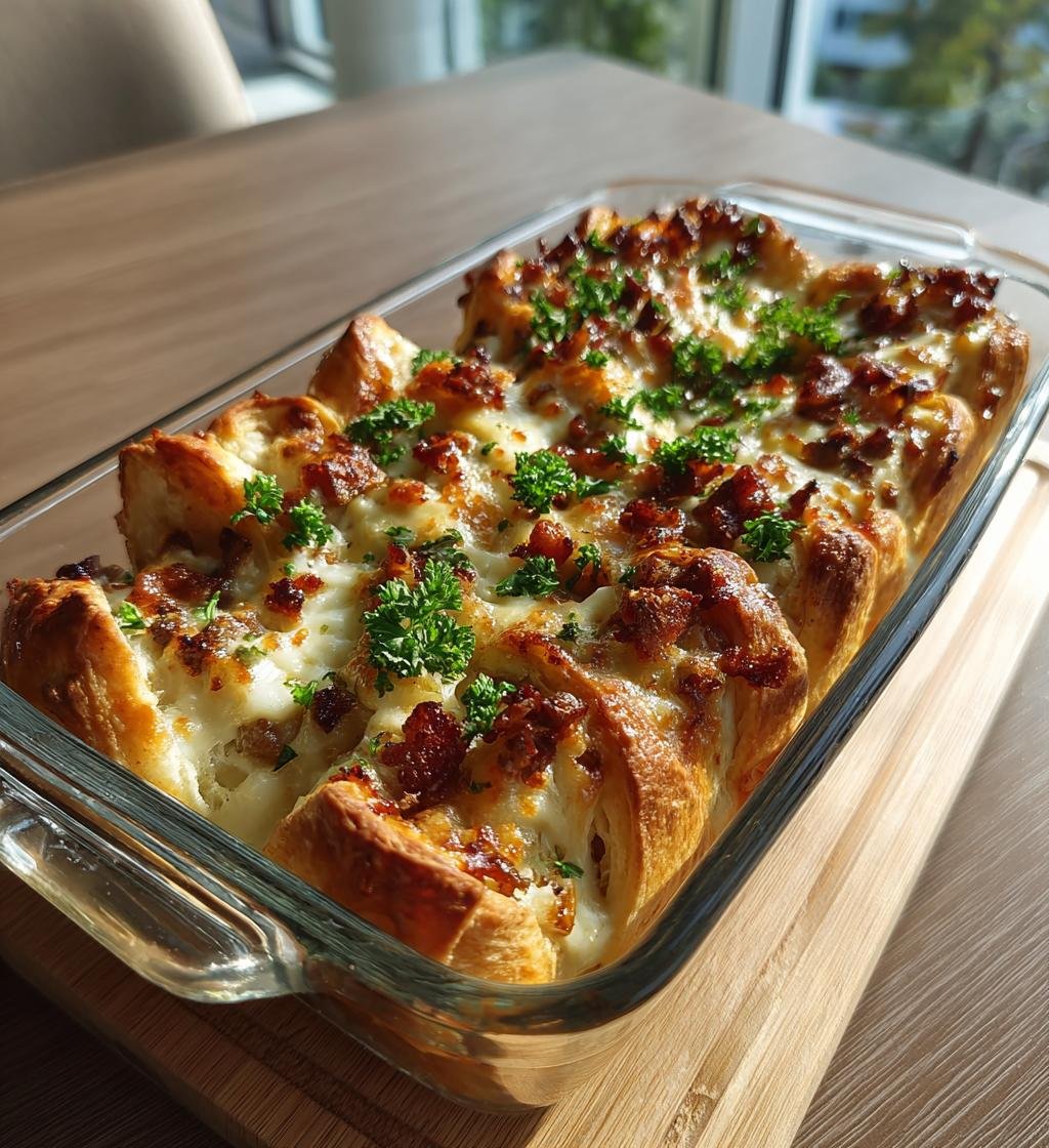 Smördegsfläta med köttfärs, bacon och ost – Enkel och God