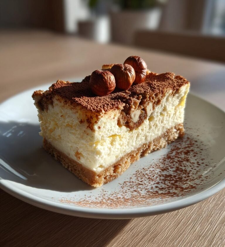 Hasselnötspralin-cheesecake