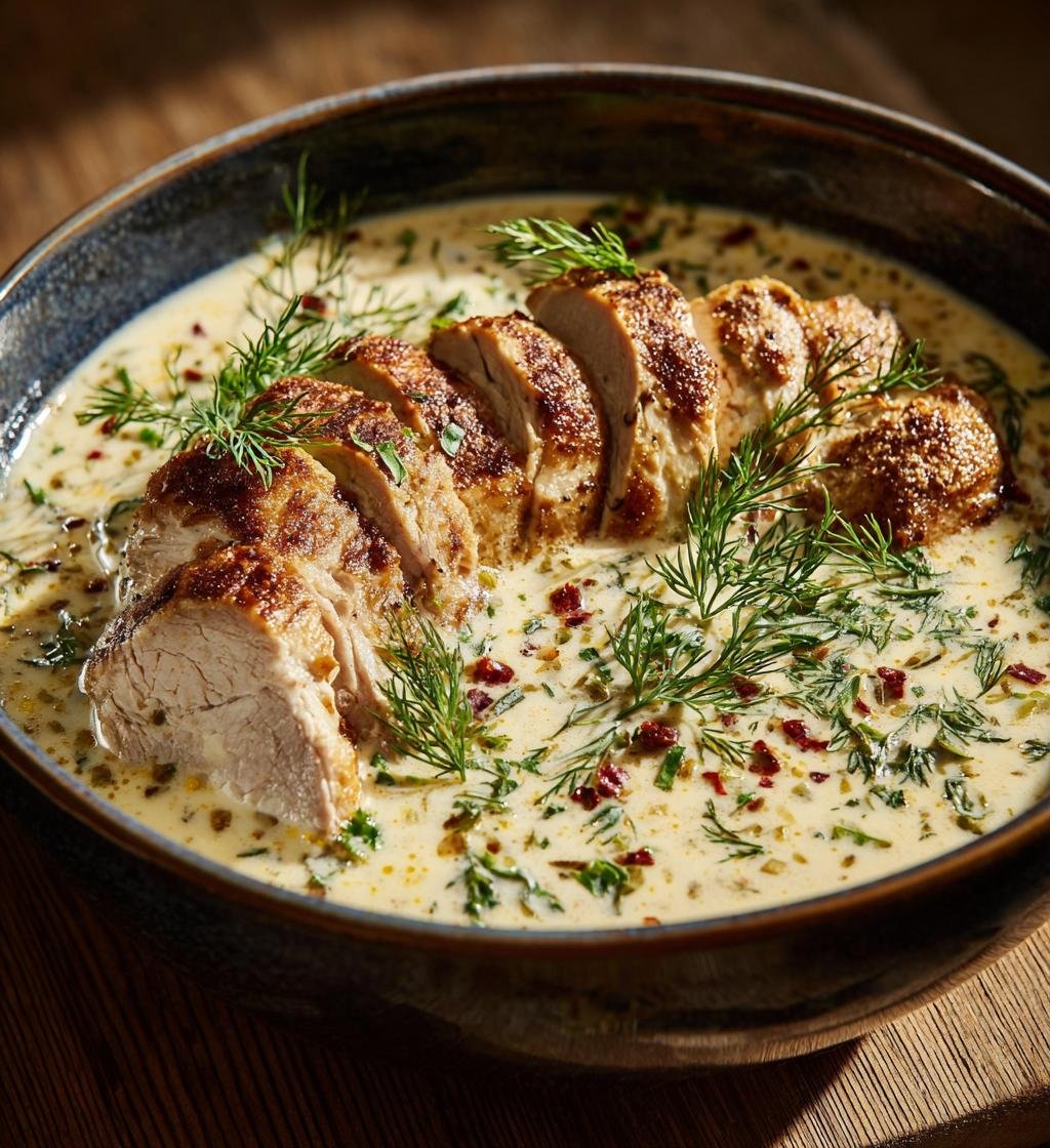 Fläskytterfilé i krämig dill- och senapssås – Enkel och God Middag