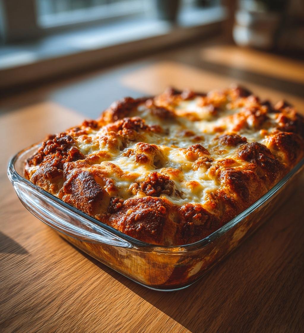 Fyllt vitlöksbröd med köttfärs och mozzarella – Enkel och god!