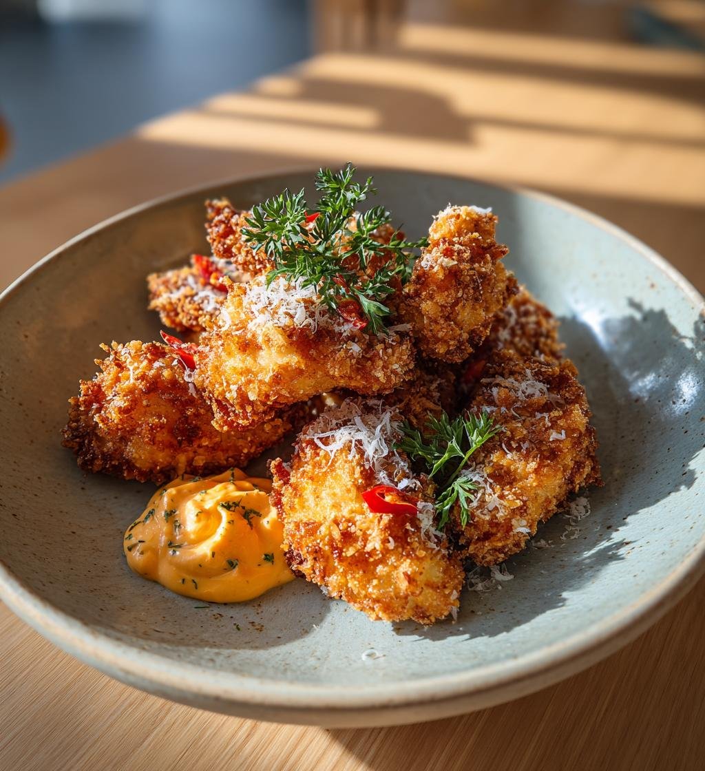 Cornflakespanerad kyckling med parmesan och chilimajonnäs – En saftig och snabb middag