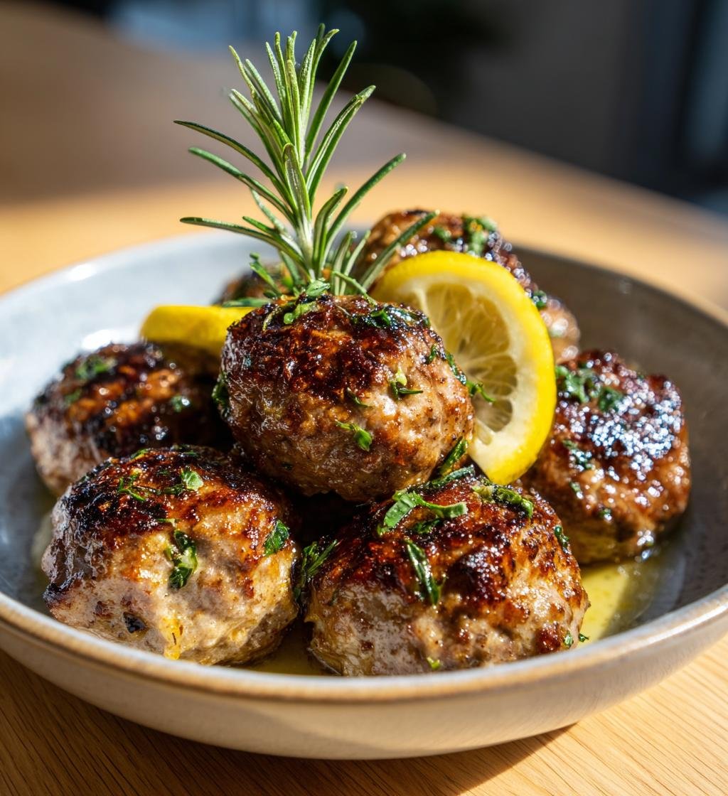 Påskköttbullar med lamm, citron och rosmarin – Enkel och God