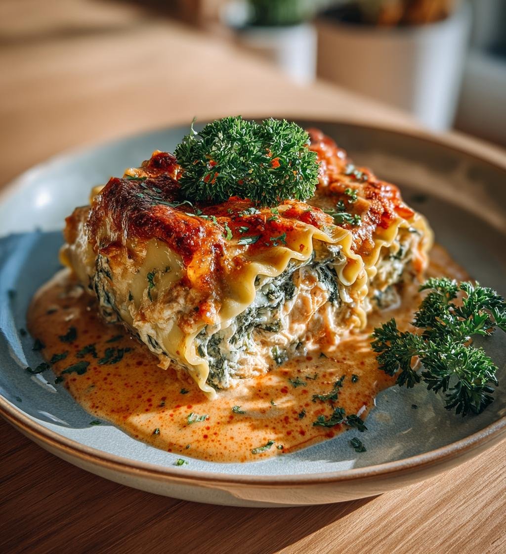 Laxlasagnerullar med spenat och citronsås - Enkel och God Måltid