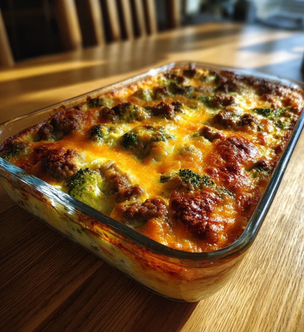 Broccoligratäng med köttfärs och cheddar – Enkel och God rätt