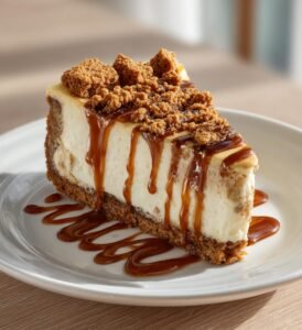 Biscoffcheesecake-rutor med kolasås