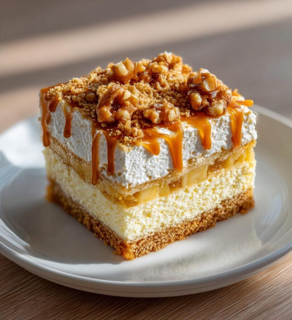 Banan- och kolacheesecake-rutor