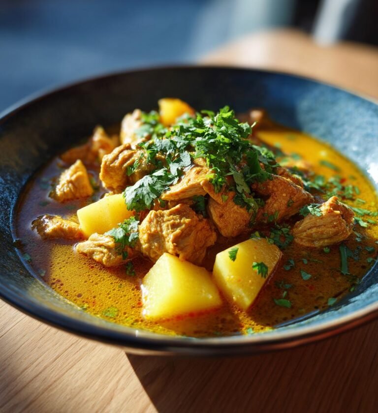 Kycklinggryta med curry och äpple