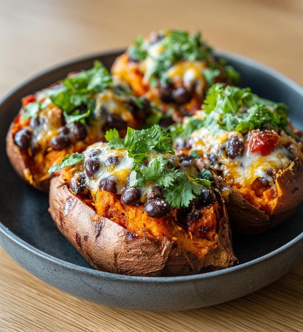 Sötpotatis fylld med svarta bönor och cheddar – Enkel och God rätt - steg för steg