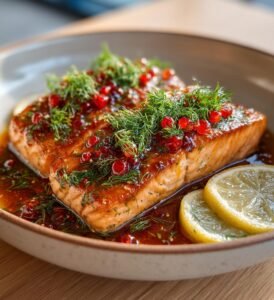 Påsklax med citron, dill och romsås