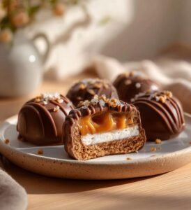 Oreobollar med salt karamell och chokladskal
