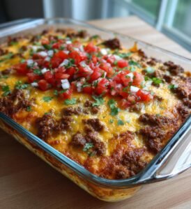 Tacolimpa med köttfärs, cheddar och salsa