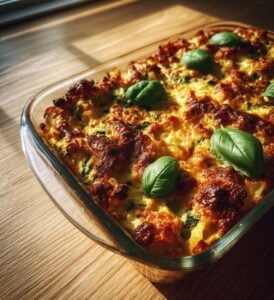 Raviolilasagne med spenat, ricotta och tomatsås