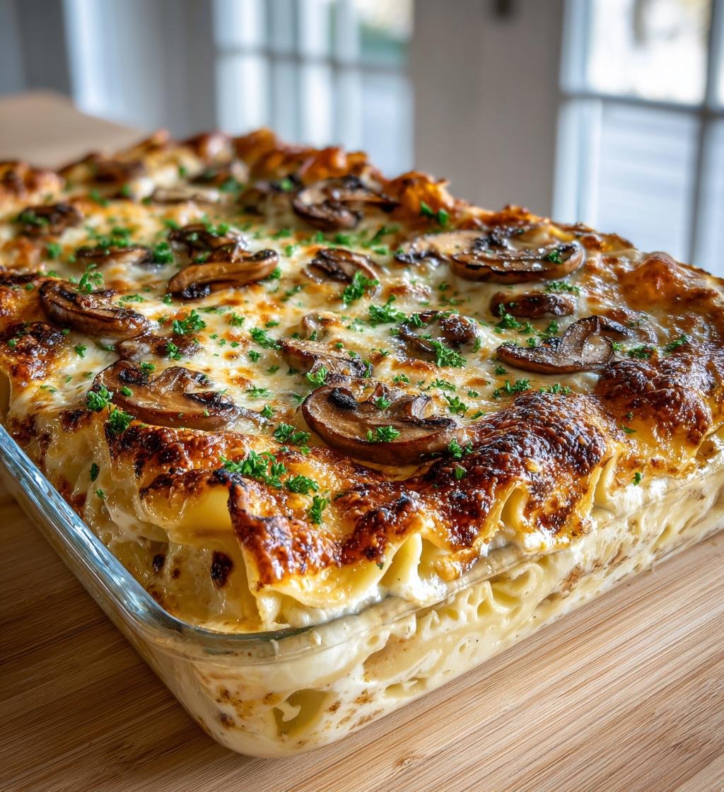 Krämig svamplasagne med parmesan - Enkel och God Middag