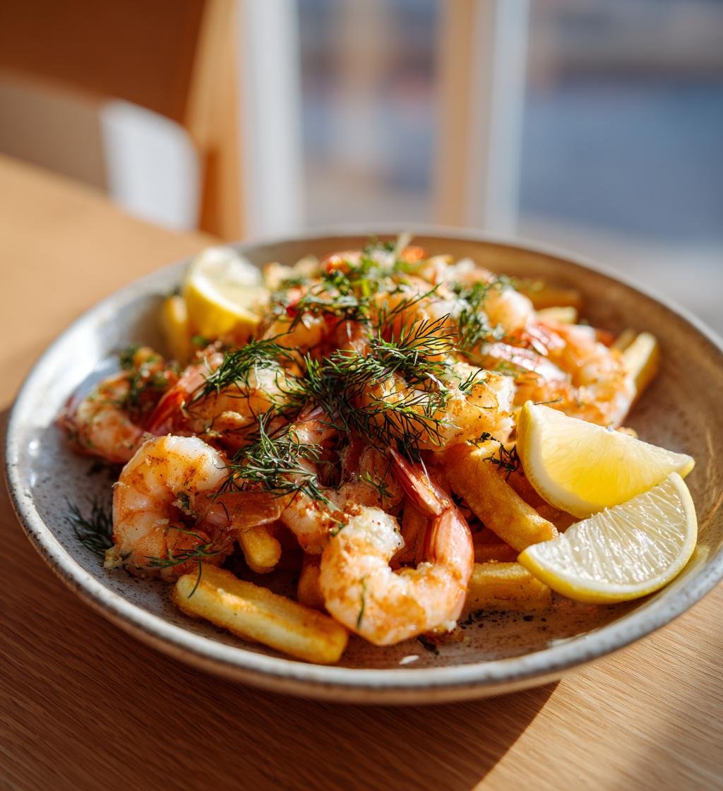 Skagenvåfflor med räkor, citron och dill - Enkel och God - steg för steg