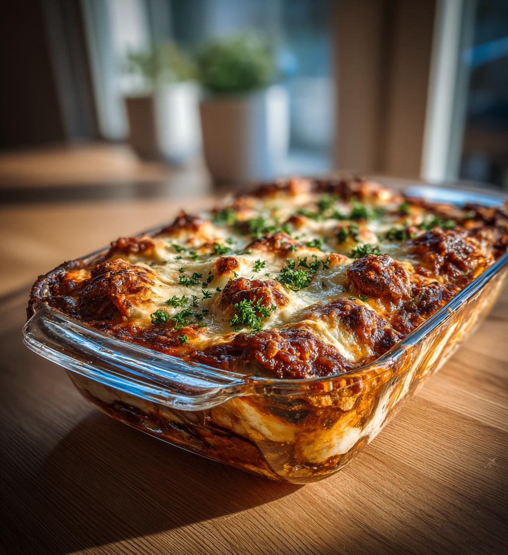 Kycklingmoussaka med aubergine och mozzarella – Enkel och God