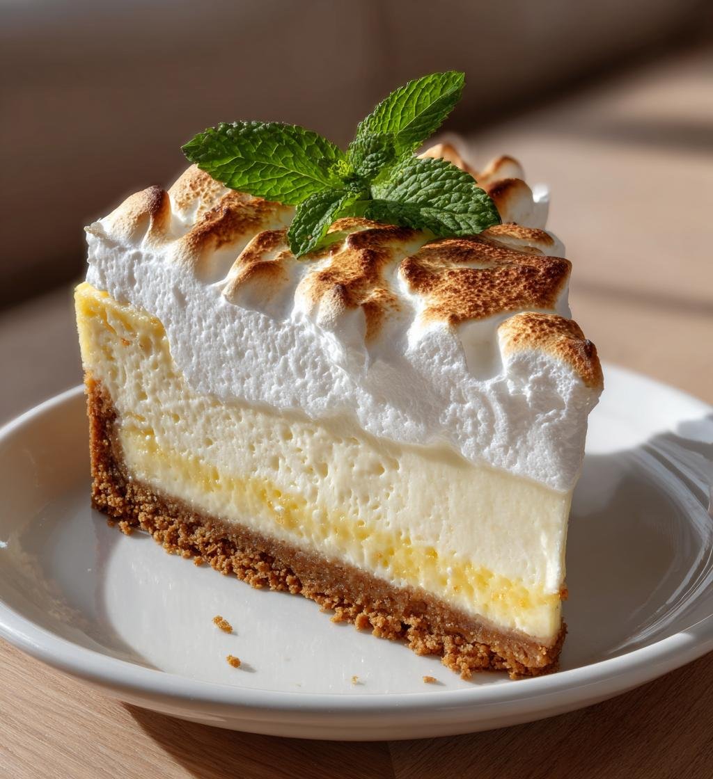 Citronmarängcheesecake med frasig botten – Enkel & God
