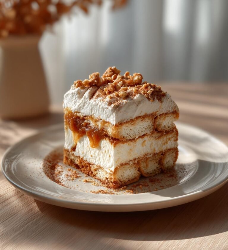Äppeltiramisu med kanel och mascarpone