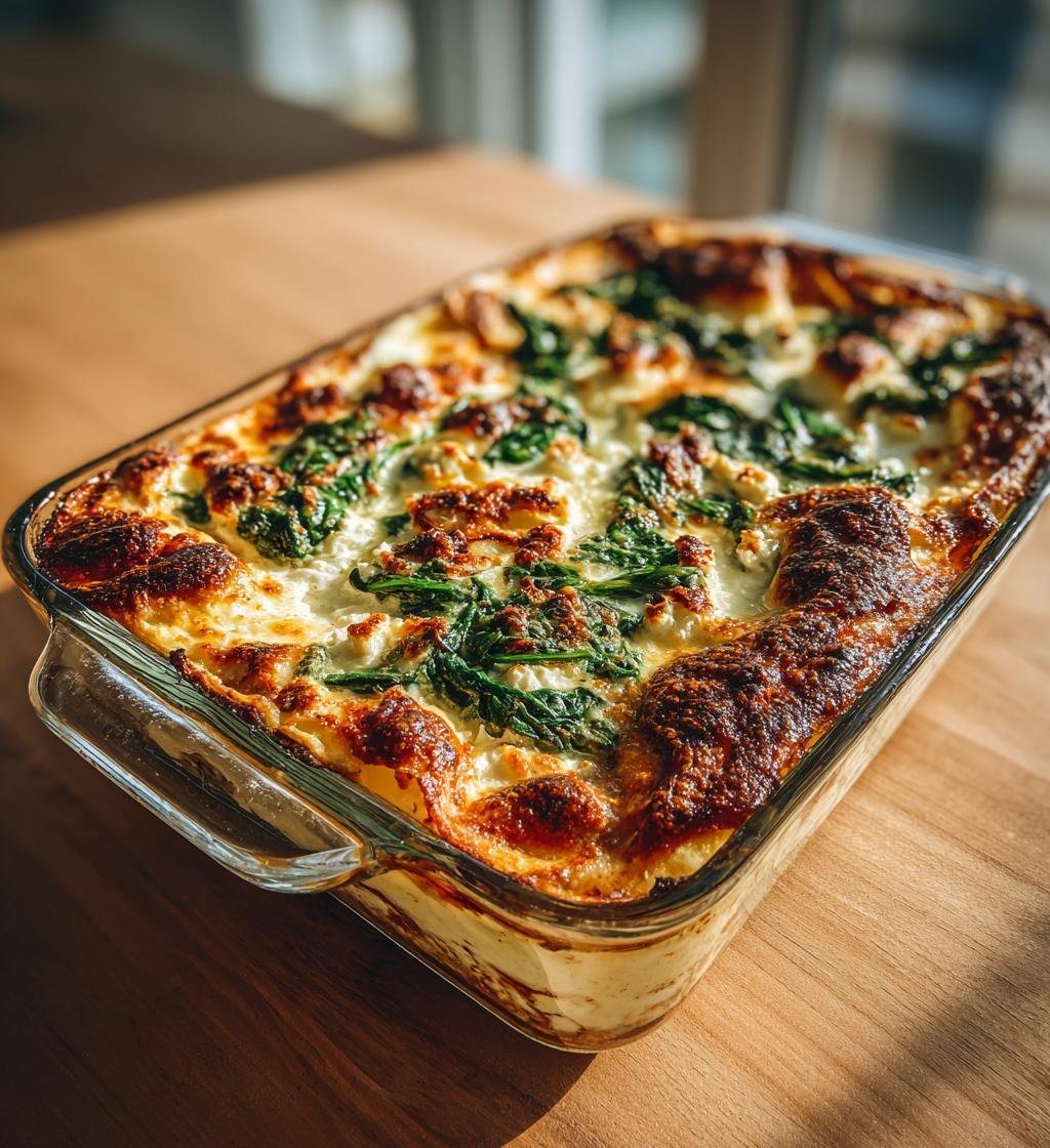 Krämig spenatlasagne med ricotta och fetaost – Enkel och God!