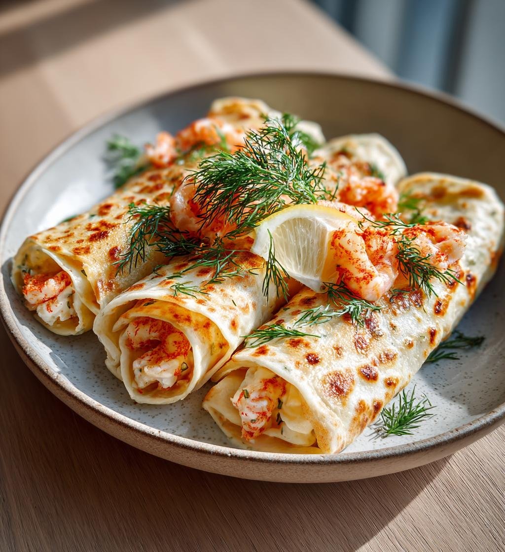 Laxrullar fyllda med räkor och färskost – En enkel och god förrätt - steg för steg