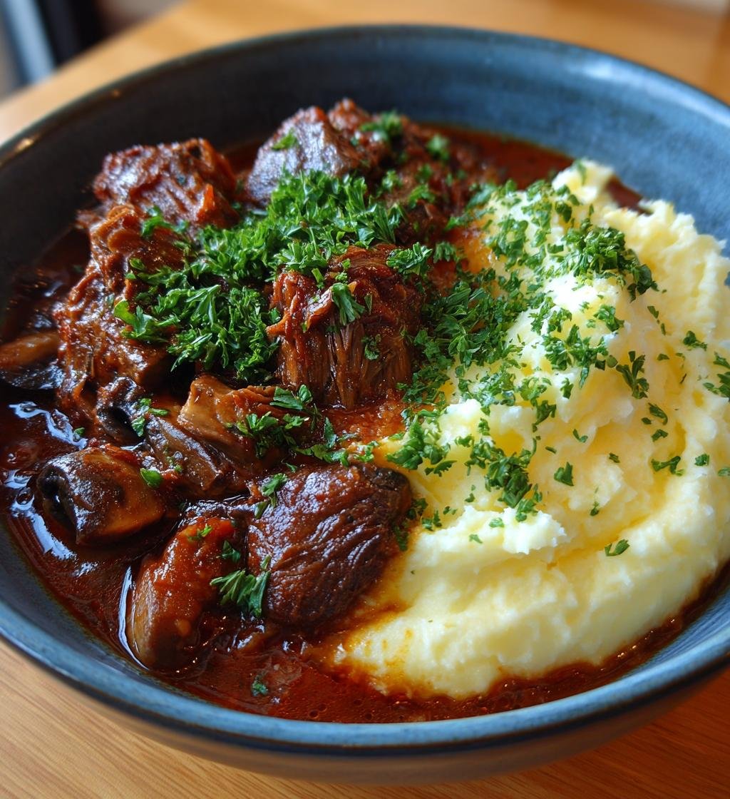 Svampbourguignon med krämigt potatismos – Enkel och God Vegetarisk Långkok