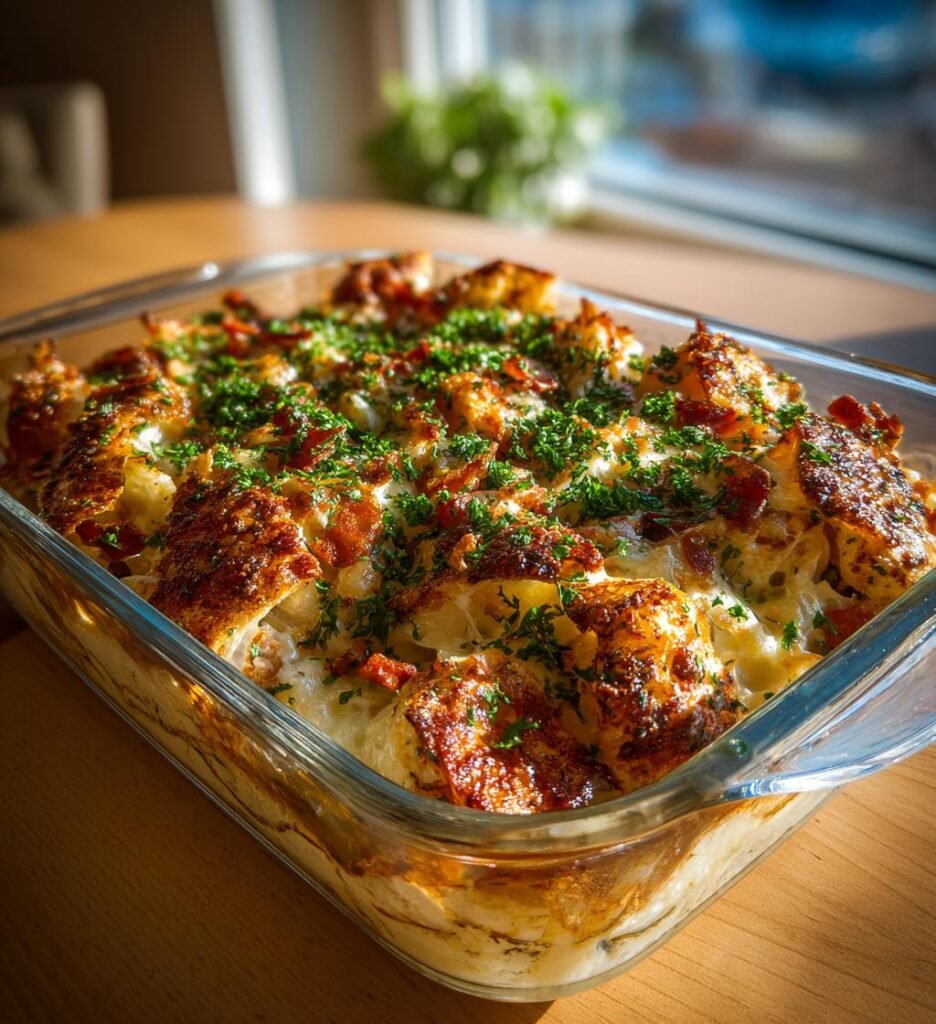 Kyckling- och baconpaj med carbonarafyllning