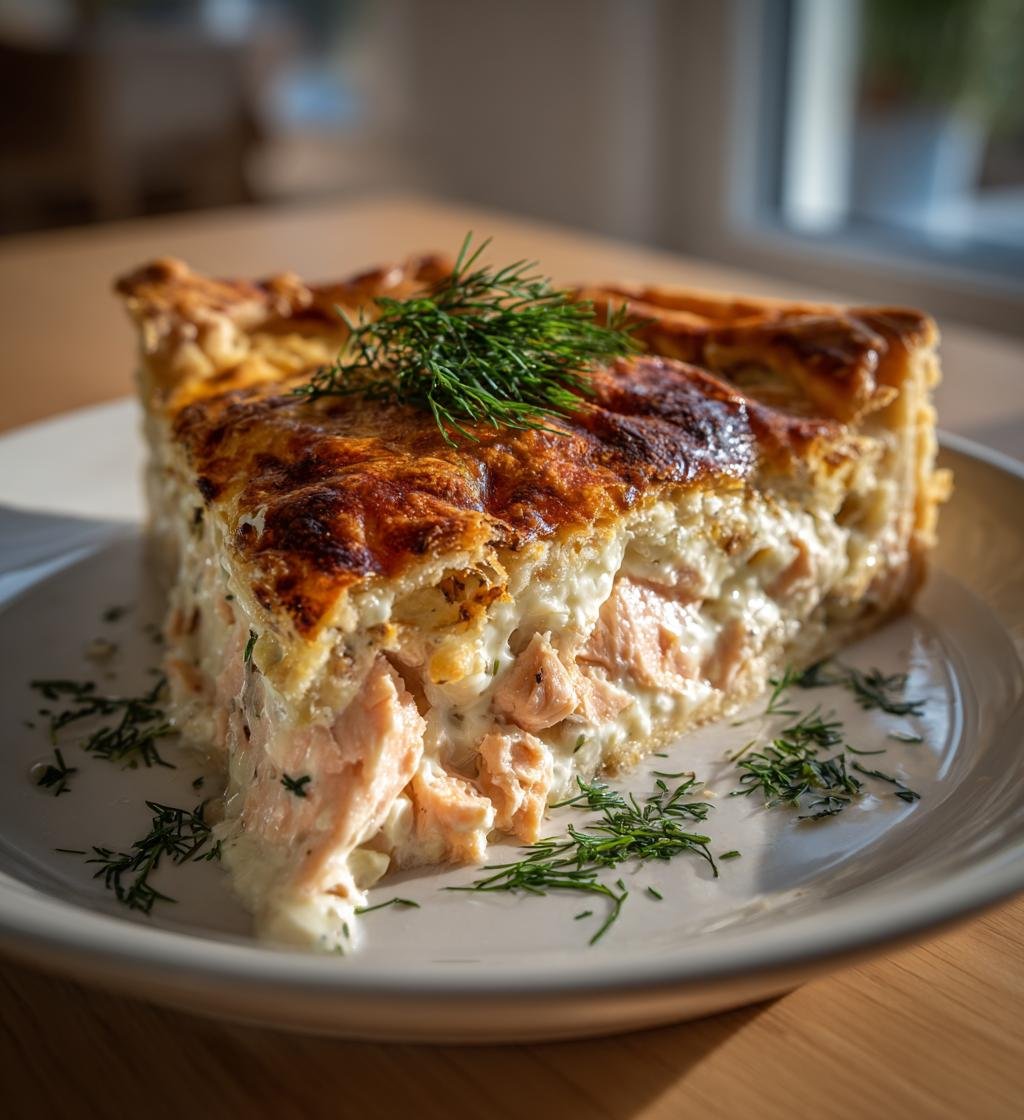 Laxpaj med dill och Västerbottensost – Enkel och God recept - steg för steg