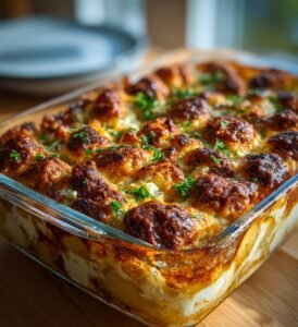 Grekiska köttbullar i ugn med fetaost och potatis