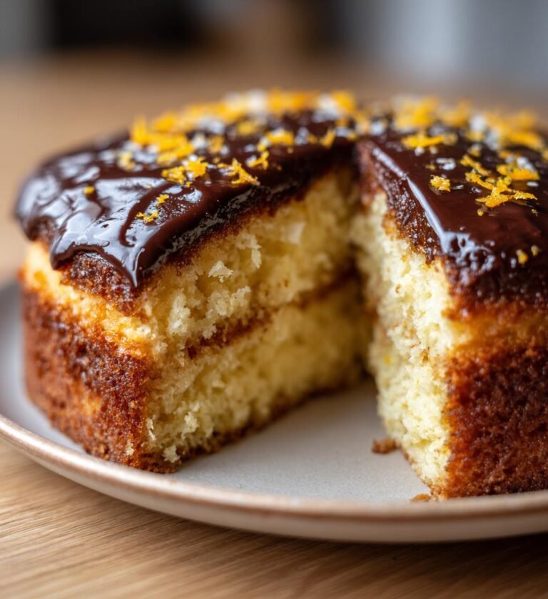 Påskens chokladtårta med apelsin och ganache