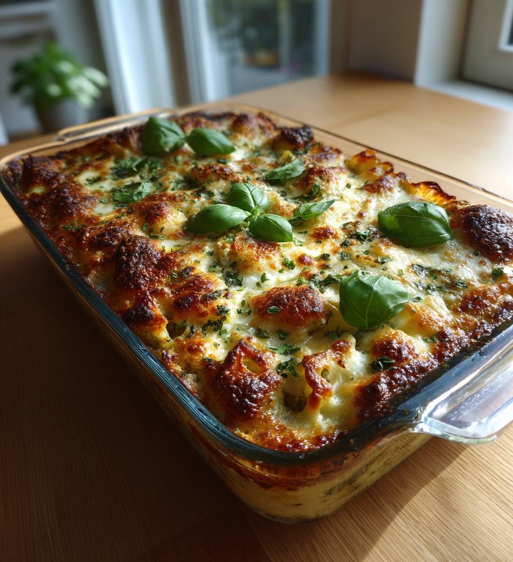 Broccolipestopasta i ugn med mozzarella – Enkel och Krämig
