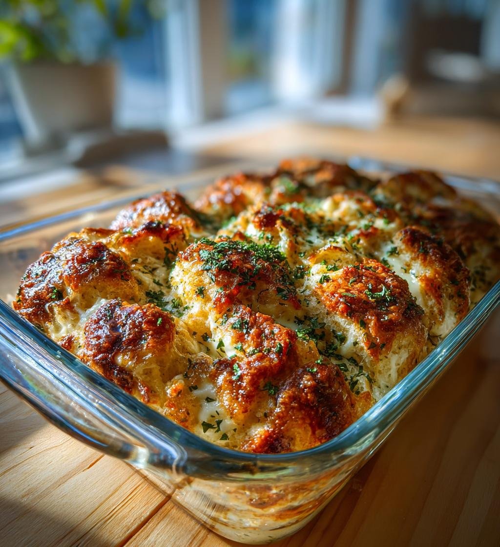 Pull apart-vitlöksbröd med mozzarella och örter – Enkel och God