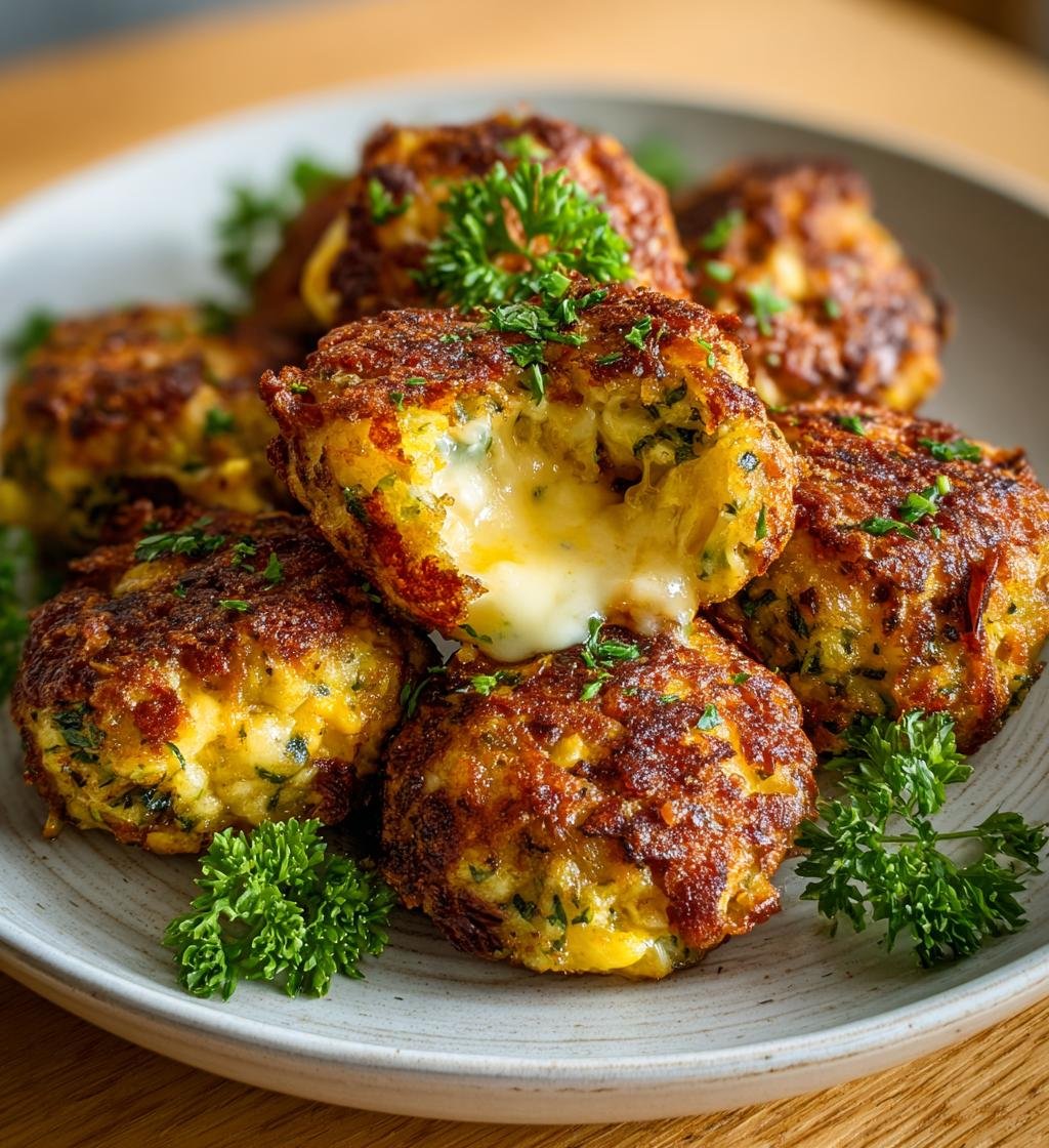 Ris- och broccolibollar med smält ostkärna – Snabb och God middag - steg för steg