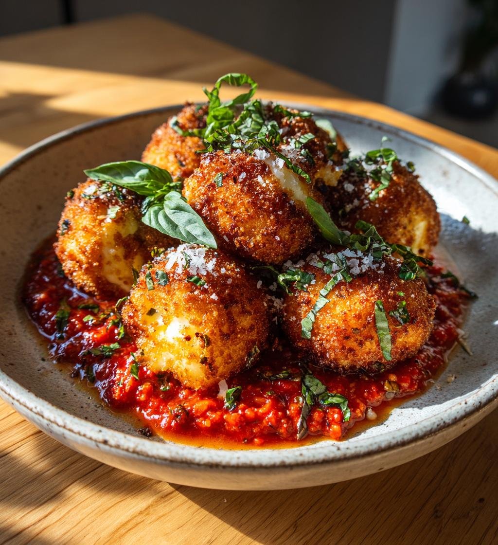 Risottobiffar med mozzarella och tomatdipp - En enkel och god middag