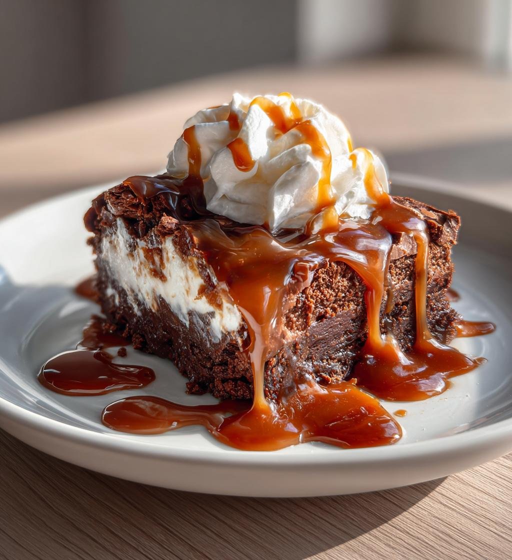 Brownietrifle med karamell och grädde – Enkel och krämig dessert
